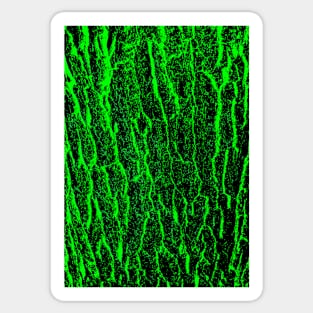 Texture - Neon Green Tree bark Sticker